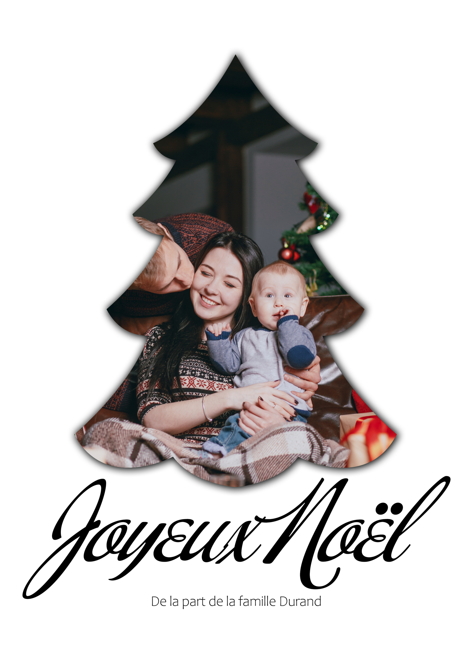 Modèle 11 - Photo dans le sapin